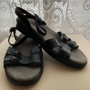SAS Duo Black Sandals
